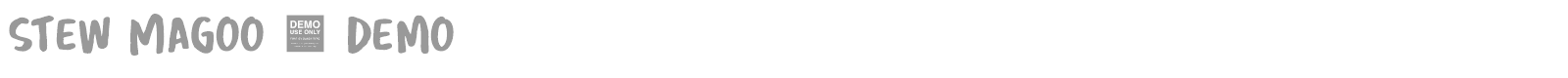 Stew Magoo font preview
